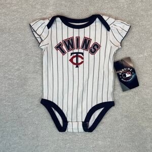 NWT MLB Minnesota Twins Baby Romper Sz 3/6 Months